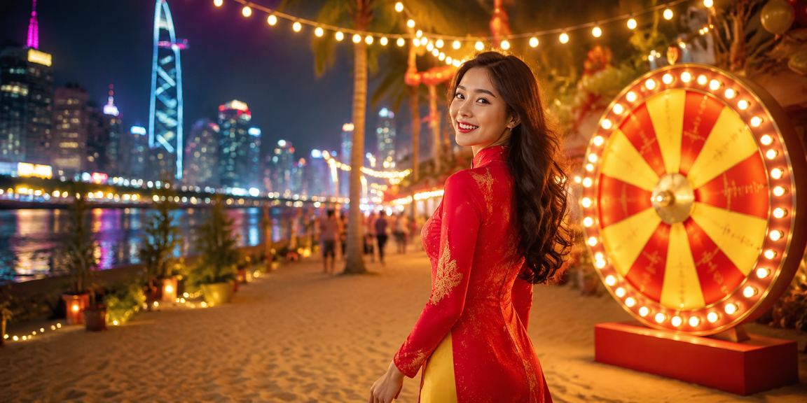 Sự kiện lucky draw beb6 tại TP.HCM với trang phục áo dài truyền thống